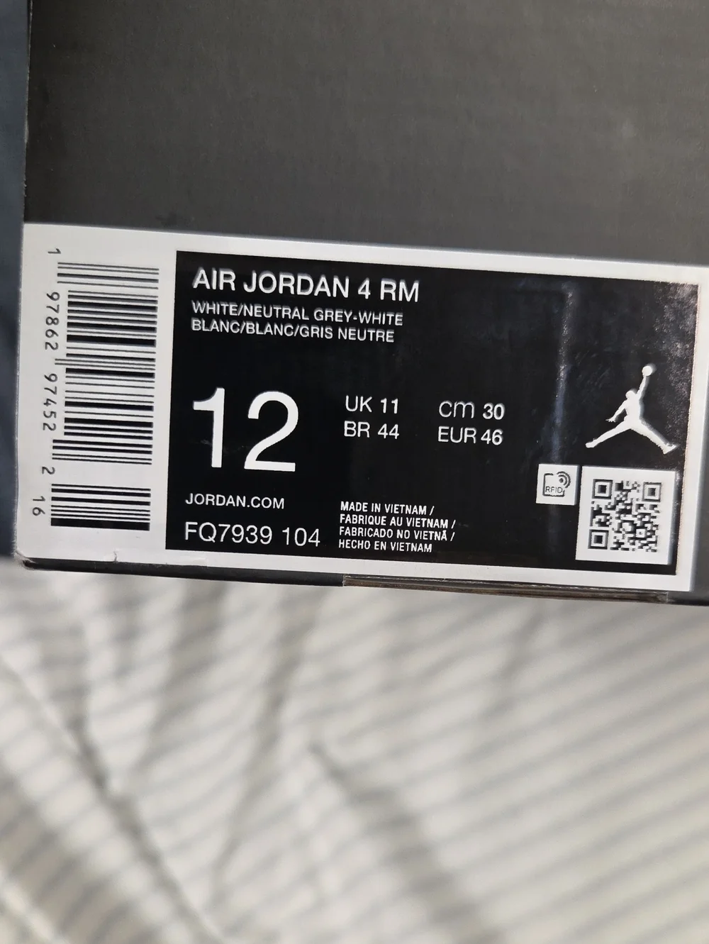 Jordan Air Jordan 4 RM Men White/Neutral Grey